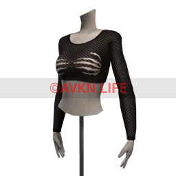 Foal Skin and Bones Mesh Crop Top