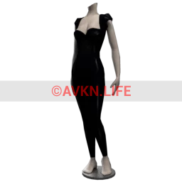 Secrets Mistress Latex Catsuit - Black