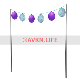 Balloon Bunting Stand (Mint Fresh)