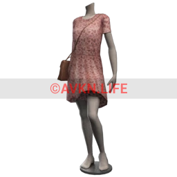 Front Row Spring Stroll Dress with Bag