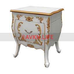 Baroque Turenne Bedside Table  - Light