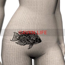 Zentangle Fish Tattoo