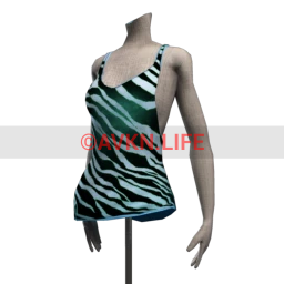 Zebra Pattern Slouch Vest