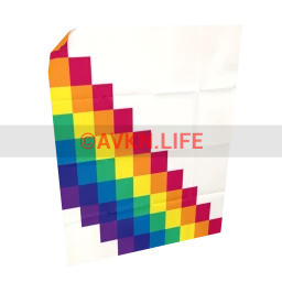 Pixellated Rainbow Poster