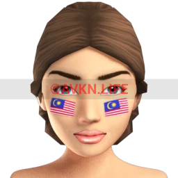 Malaysian Flag Facepaint