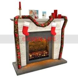 Cosmos Lavish Christmas Fireplace