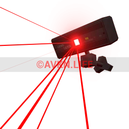 Party Laser Wall Light - Intense Red