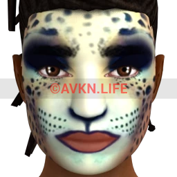 Cosmos Cheetah Facepaint