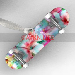 Decked Out Skateboard - Tropical Chevron