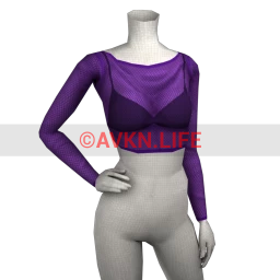 Front Row Stuntin' Mesh Top - Purple