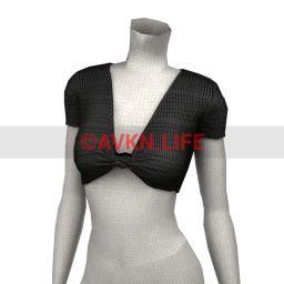 Foal Tied-Up Rib-Knit Crop Top