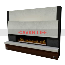 Luxe Bathing Warmth Fireplace