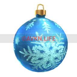 Giant Outdoor Christmas Bauble - Blue