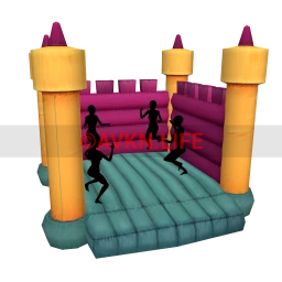 Yume Playground Bouncy Castle - Vibrant - Interactive
