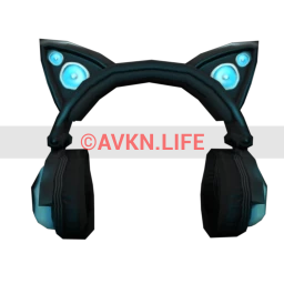 Cyber Kitty Headphones - Blue