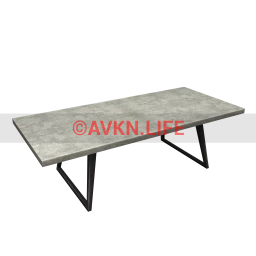 Minimalist Ash Slab Dining Table