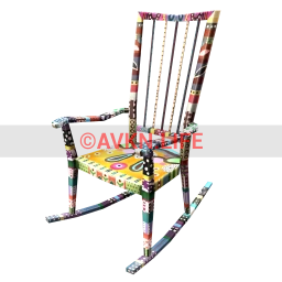 Oaxaca Abril Painted Rocking Chair