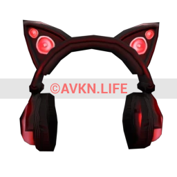 Cyber Kitty Headphones - Red