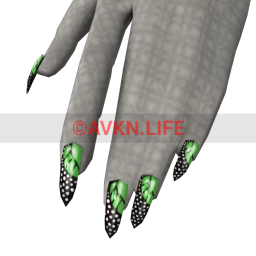 Flawless Malachite Wings Nails