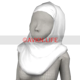 Simple Headscarf (White)