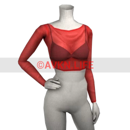 Front Row Stuntin' Mesh Top - Red