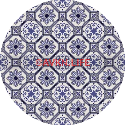 Moroccan Blue Floor Tiles