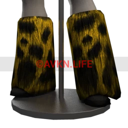 Cybergoth Monster Fur Boots - Yellow