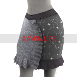 Prevail Starburst Skirt (Silver)