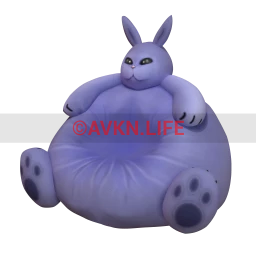 Big Bunny Bean Bag (Blue)