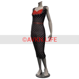 Dolly Bop Black Polka Dots Wiggle Dress