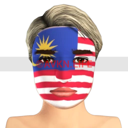 Malaysian Flag Facepaint