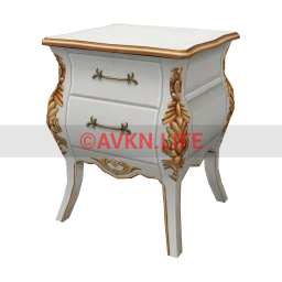 Baroque Vauban Bedside Table  - Light