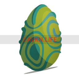 Green Dragon Egg Sticker