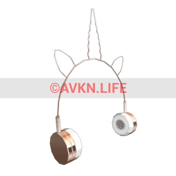 Emboss Rose Gold Unicorn Headphones