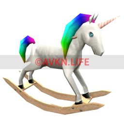 Cosmos Rainbow Rocking Horse