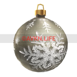 Giant Outdoor Christmas Bauble - Silver