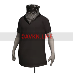 T-shirt with Bandana Mask - Night