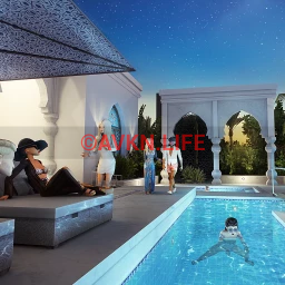 Moroccan Villa - Night