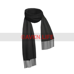 Front Row Cashmere Scarf - Black