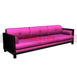 Orton Pink Three Seat Sofa