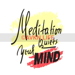 "Quiets Your Mind" Sticker