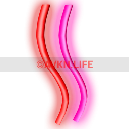 Neon Wave Light (Red/Pink)