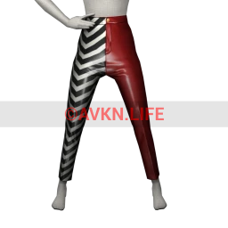 Cloud Nine Red Huntress Leather Trousers