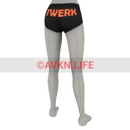 Front Row Twerk Booty Shorts - Orange