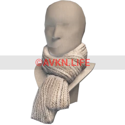 Front Row Knitted Scarf - White