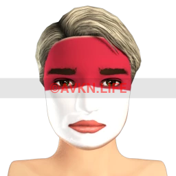 Indonesian Flag Facepaint