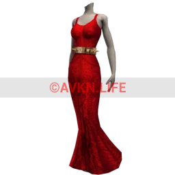 LKWD Couture Crimson Gala Dress