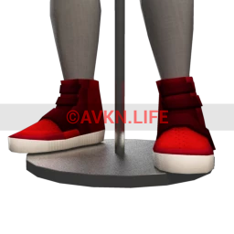 Front Row Eazzy High Tops - Red