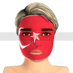 Turkish Flag Facepaint