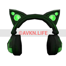 Cyber Kitty Headphones - Green